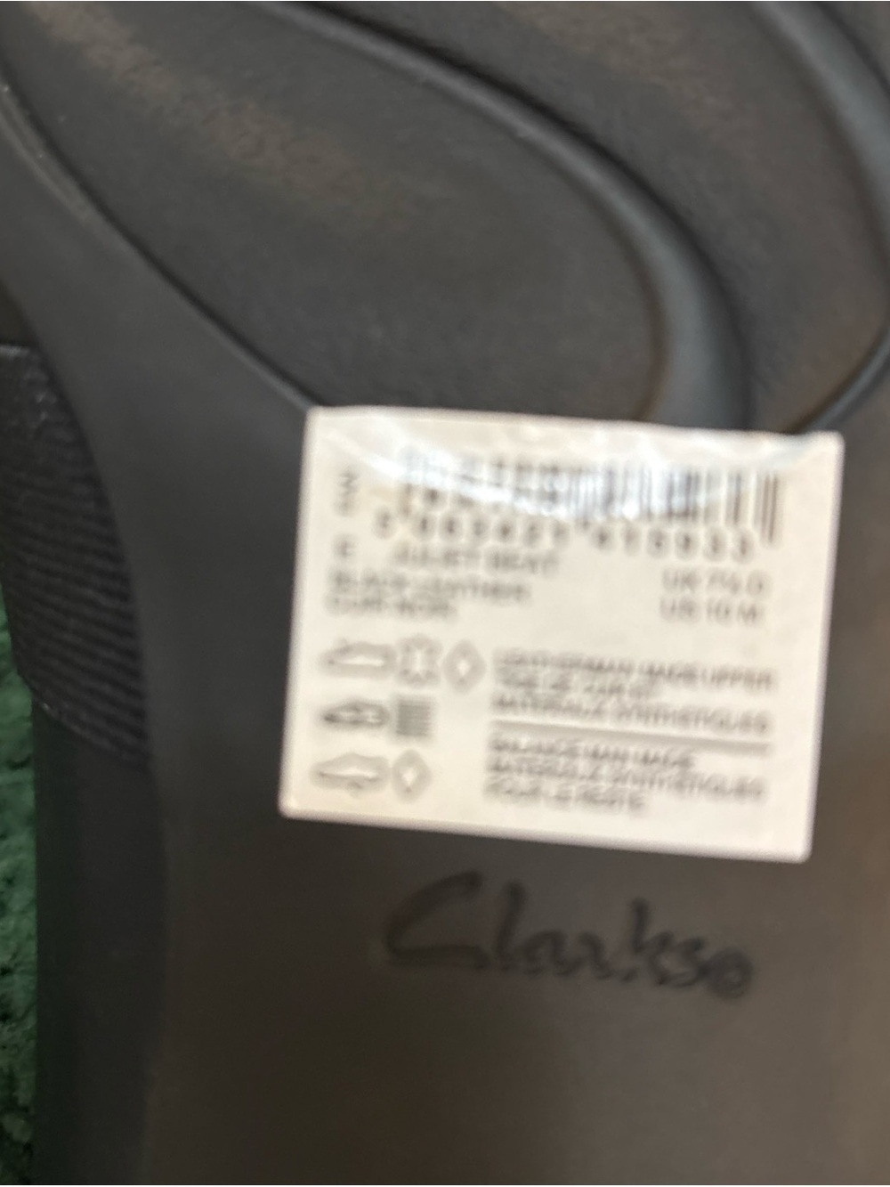 Clarks Black Juliette loafers size 10 - Picture 3 of 5
